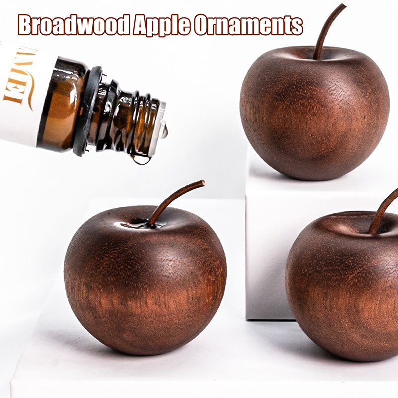 Fragrance Oil Set - 1/3 Set Of Wooden Apple Shaped