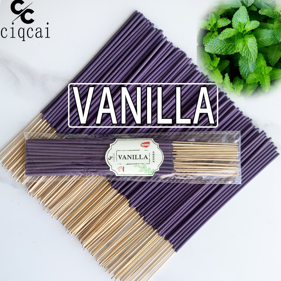 Home Fragrance Vanilla Scented Candle - Vanilla-Flavored Premium Natural Incense Sticks, 22cm