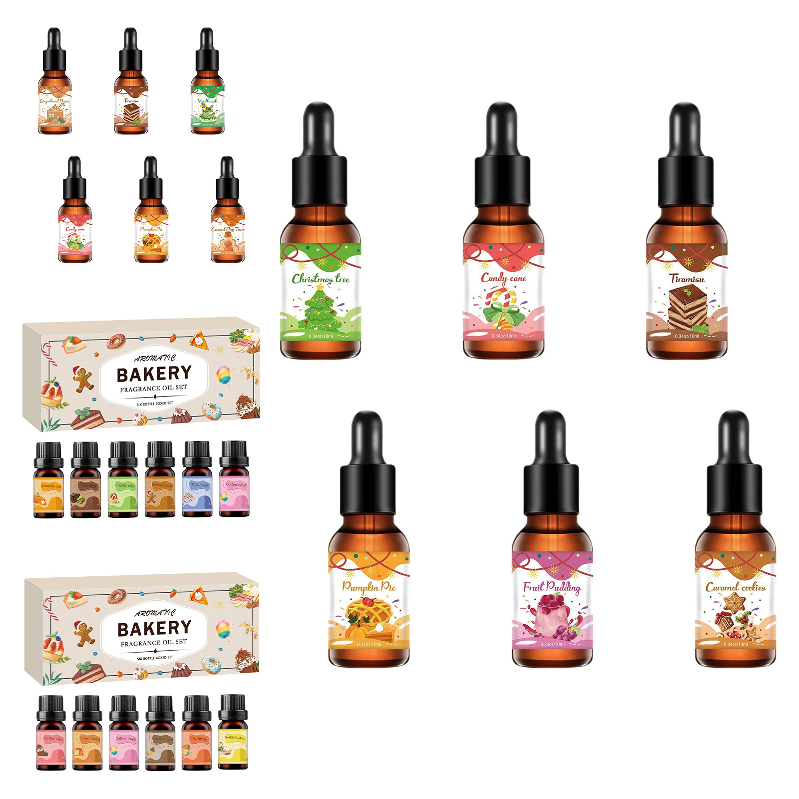 Christmas Fragrance Oil Bakery - Fragrance Oil Set 评论和价格