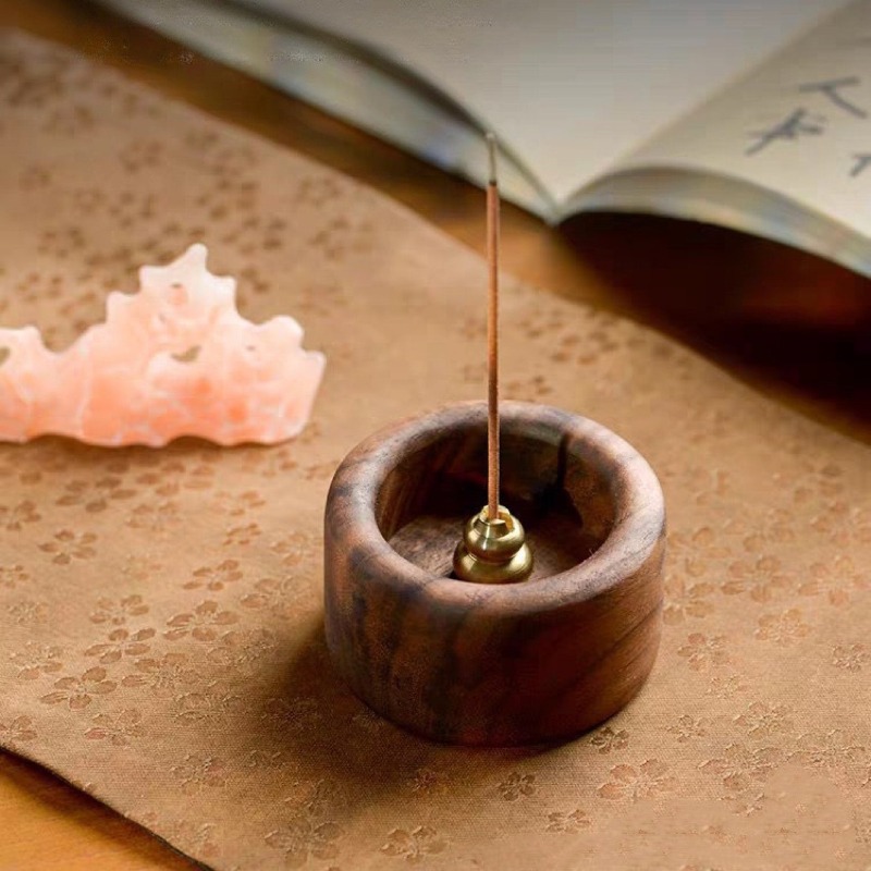 1PCS Black Walnut Solid Wood I - Home Fragrance Incense Sticks 评论和价格