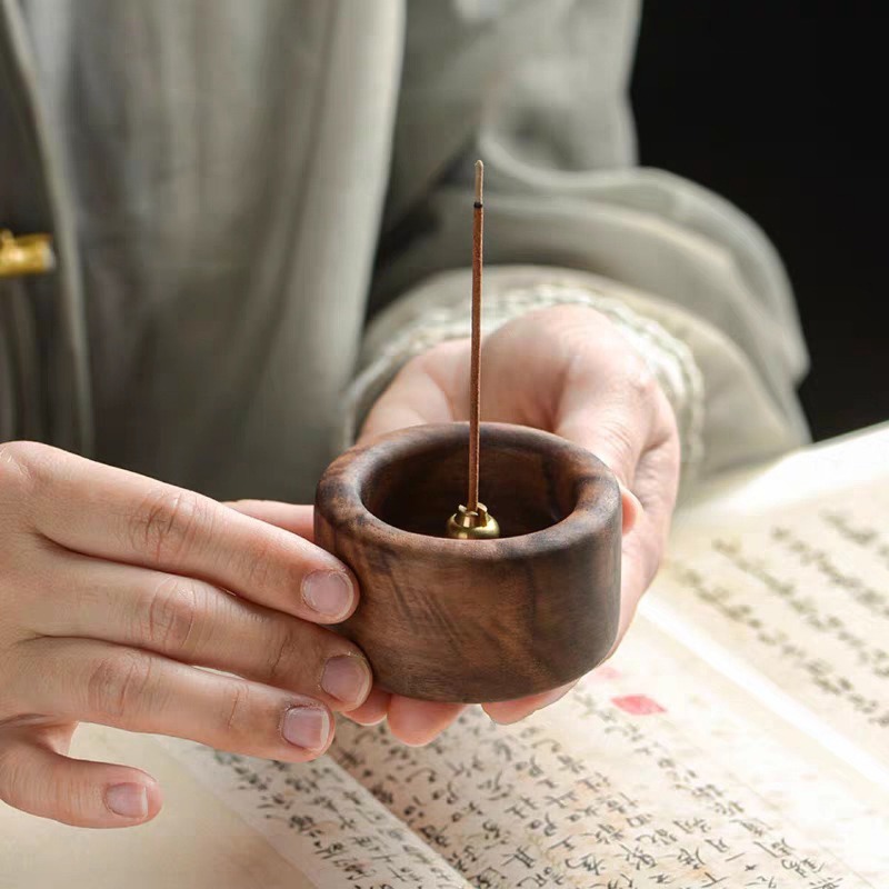 1PCS Black Walnut Solid Wood I - Home Fragrance Incense Sticks 评论和价格