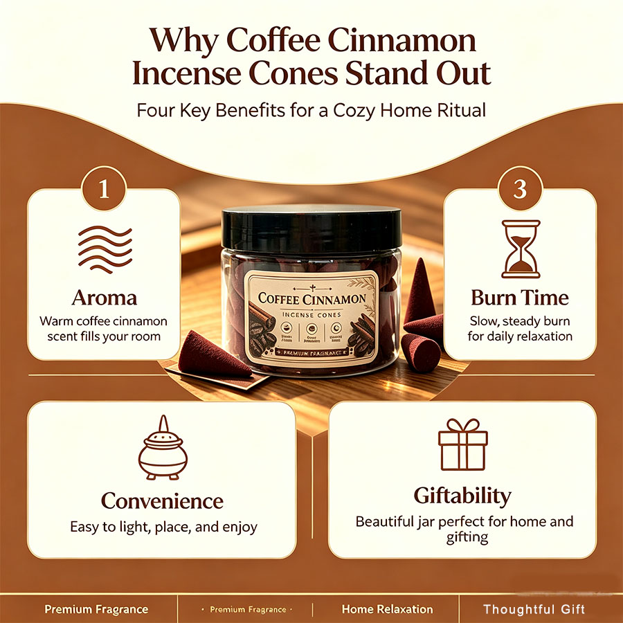 Premium coffee-flavored incens - Home Fragrance Jar 评论和价格
