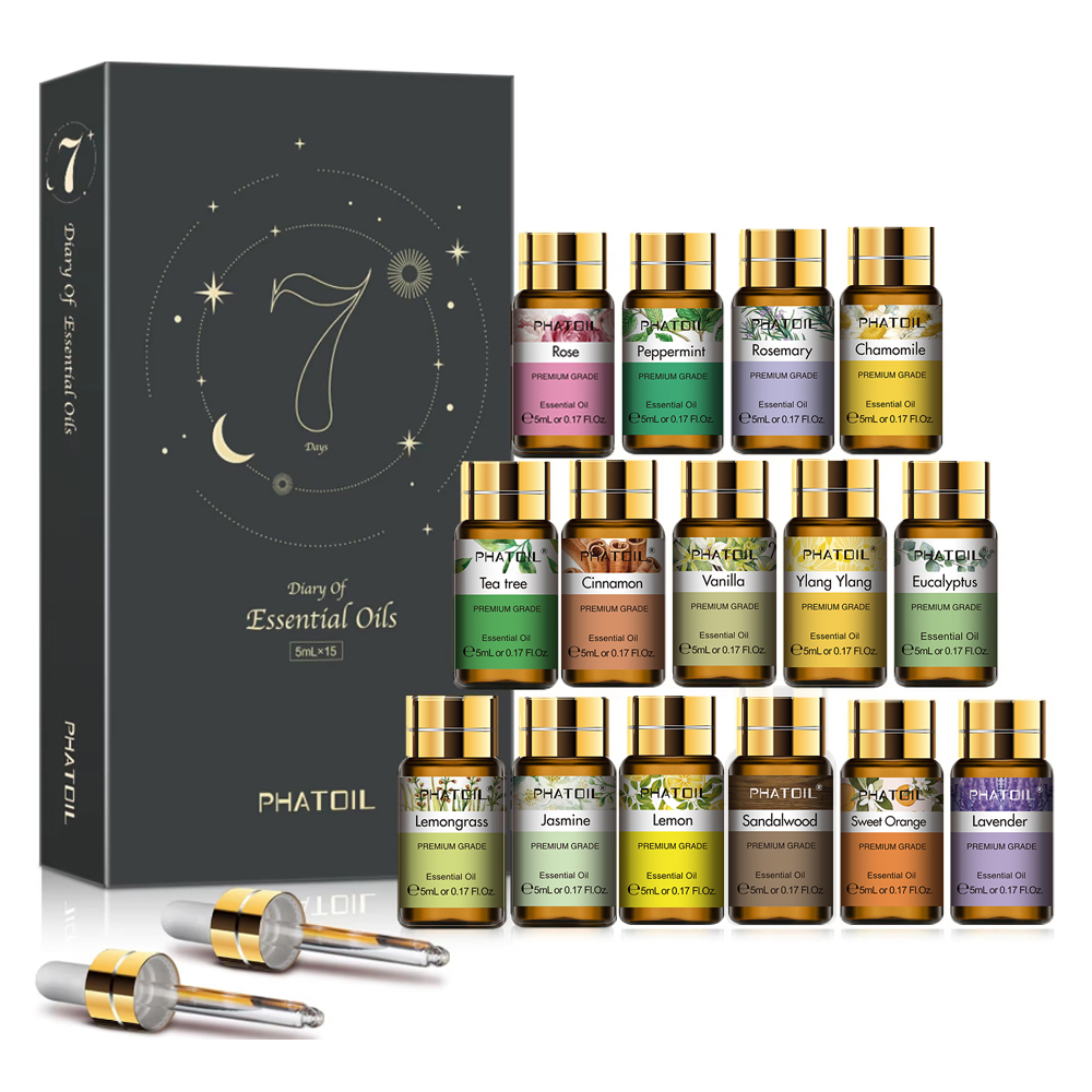 PHATOIL 12pcs/15pcs Aromathera - Fragrance Oil Set 评论和价格