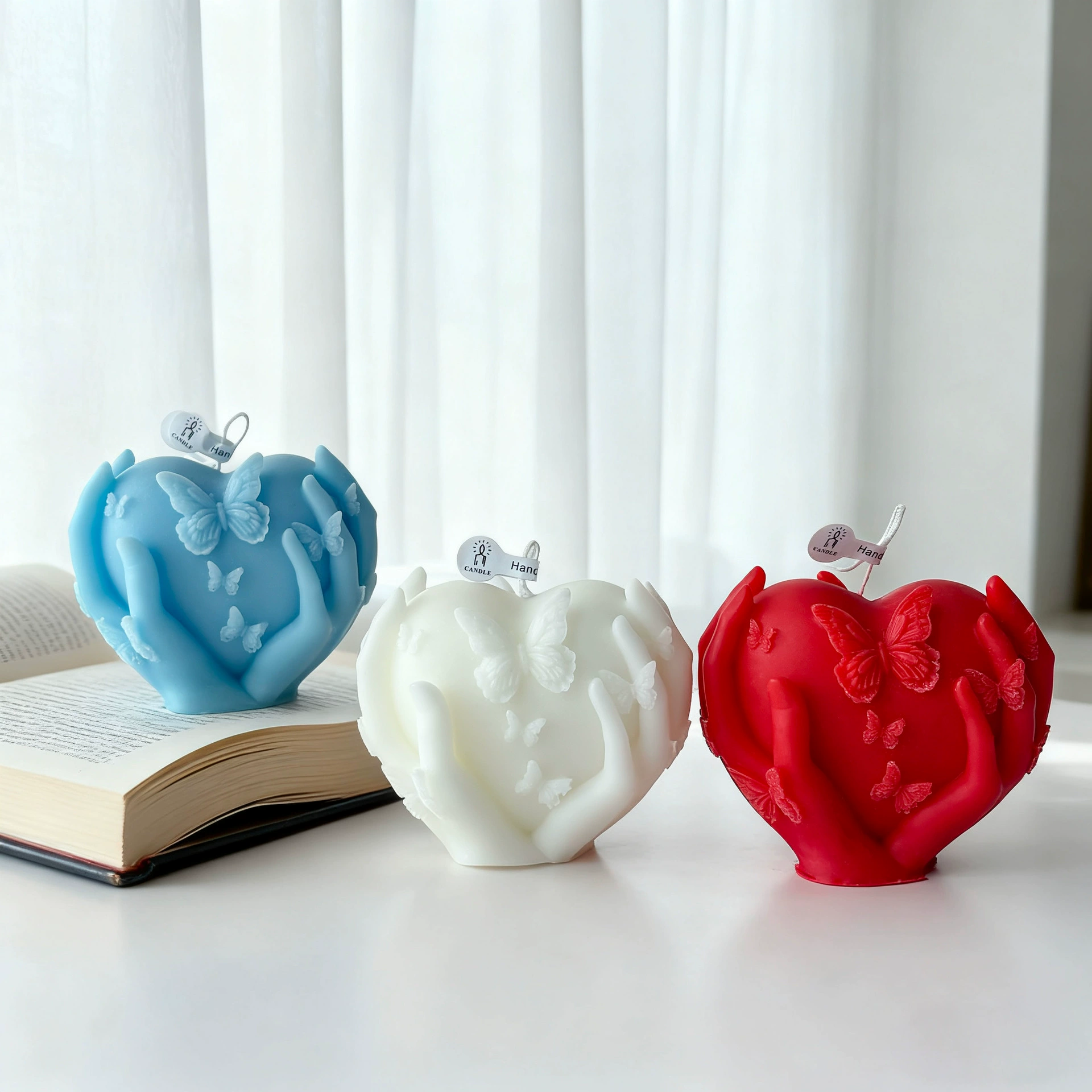 1Pc Hold a Heart on Valentine' - Home Fragrance Vanilla Scented Candle 评论和价格