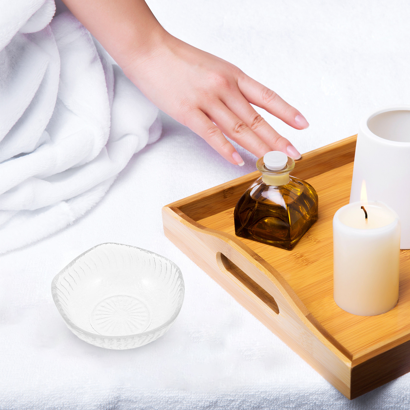 Elegant Glass Facial Bowl for  - Essential Oil Blend 评论和价格