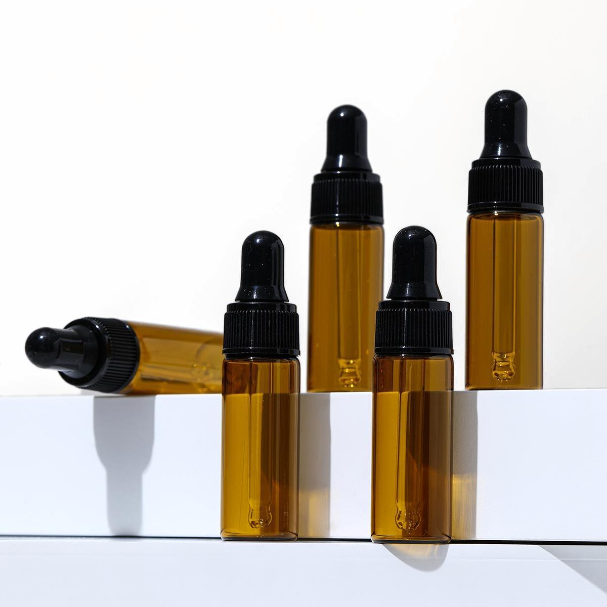 10pcs Dark Amber Glass Dropper - Fragrance Oil Set 评论和价格