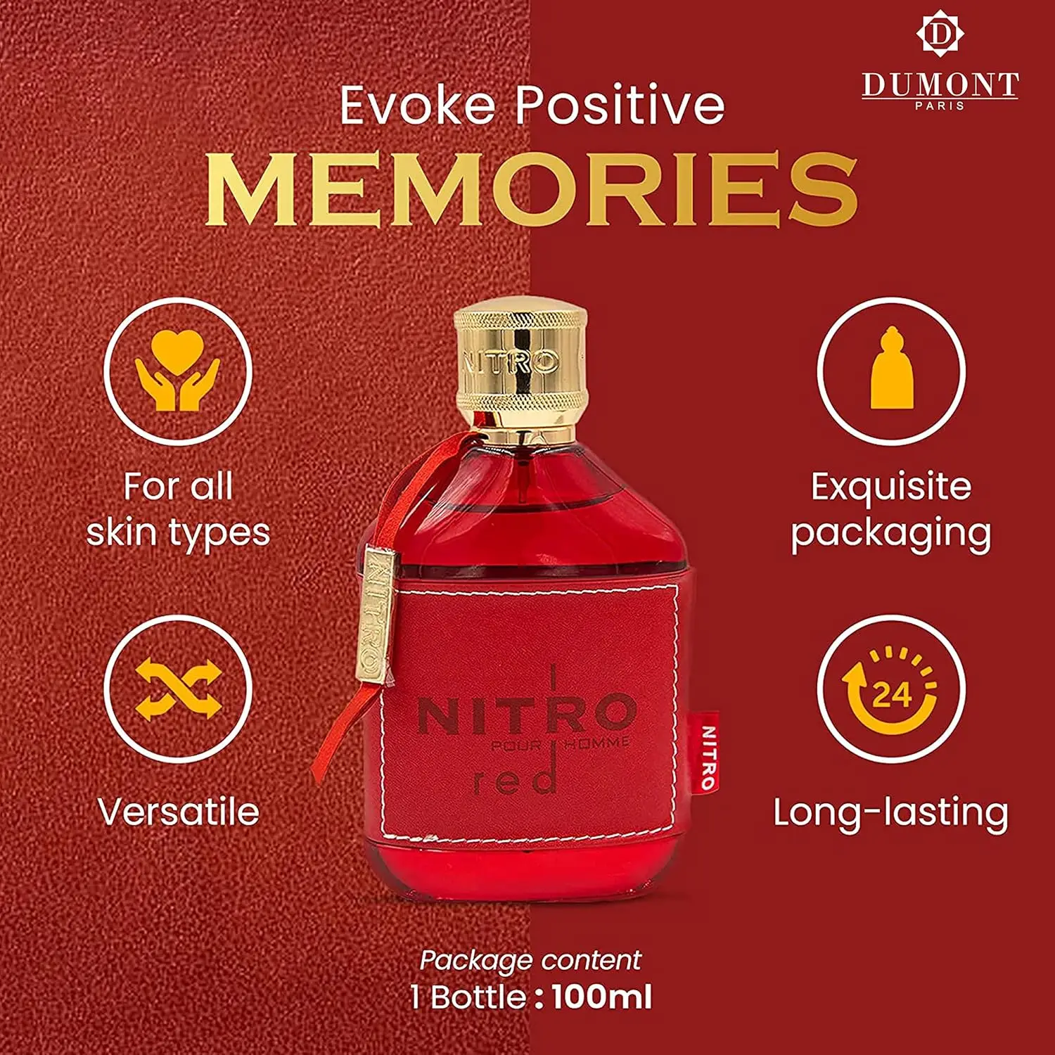 Dumont Nitro Red Intense 100ml - Home Fragrance Red Wine 评论和价格
