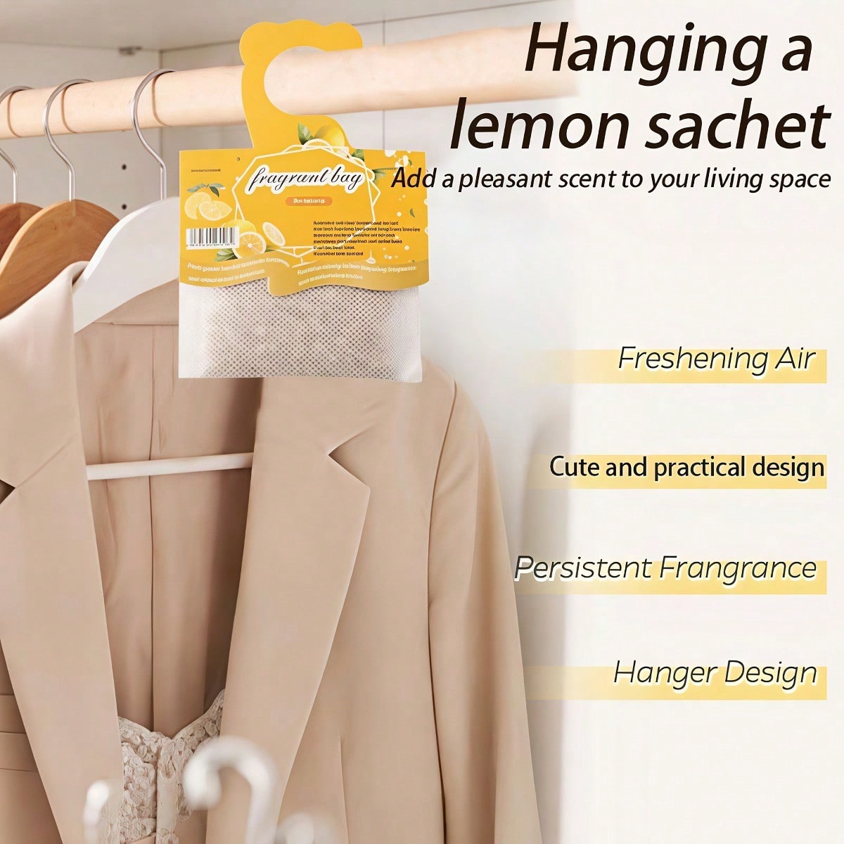 Hanging Lemon Scented Sachets, - Home Fragrance Products 评论和价格