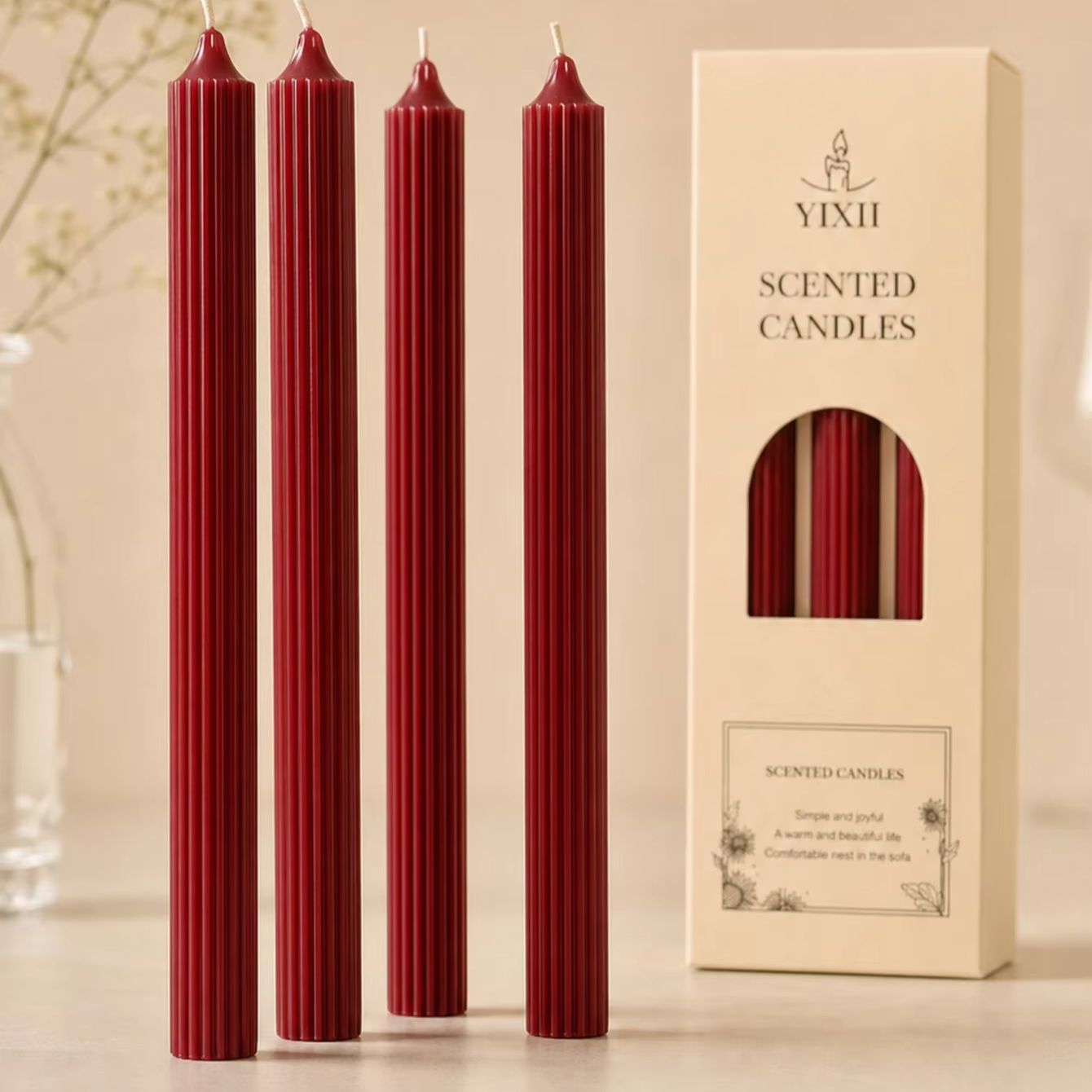 4pcs 25cm Wine Red Aromatherap - Home Fragrance Red Wine 评论和价格