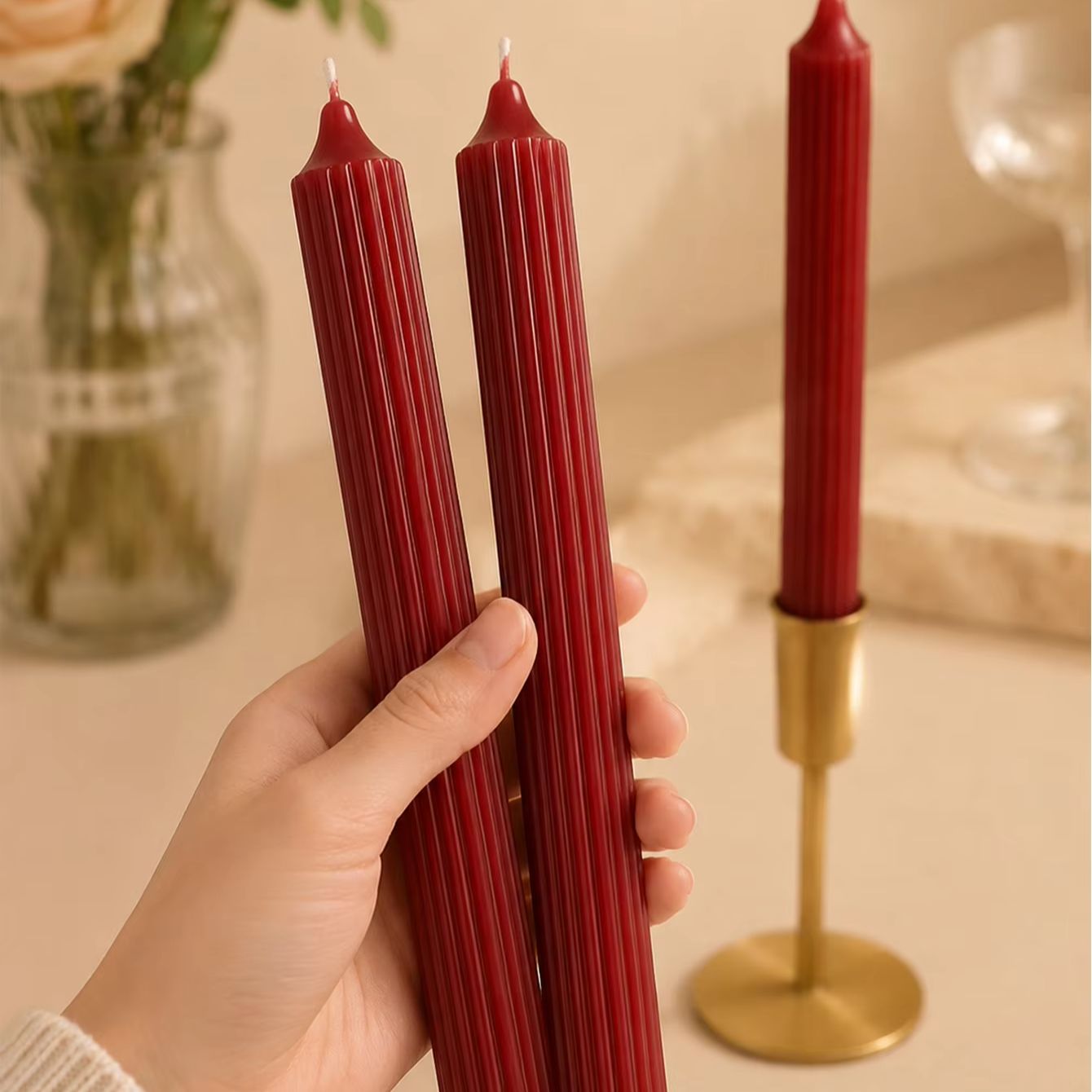 4pcs 25cm Wine Red Aromatherap - Home Fragrance Red Wine 评论和价格