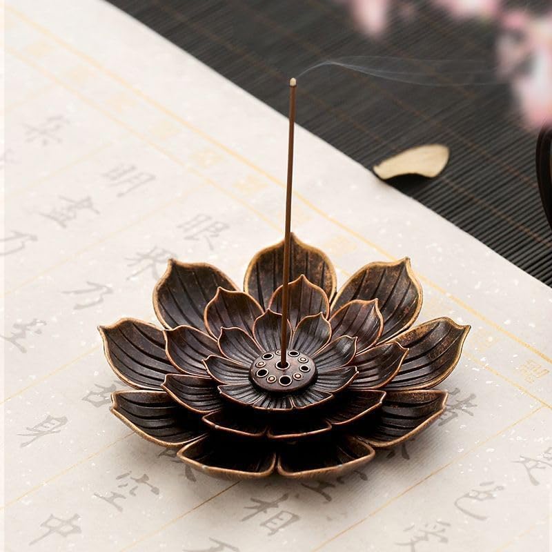 Alloy Incense Burner with 6 Ho - Home Fragrance Incense Sticks 评论和价格