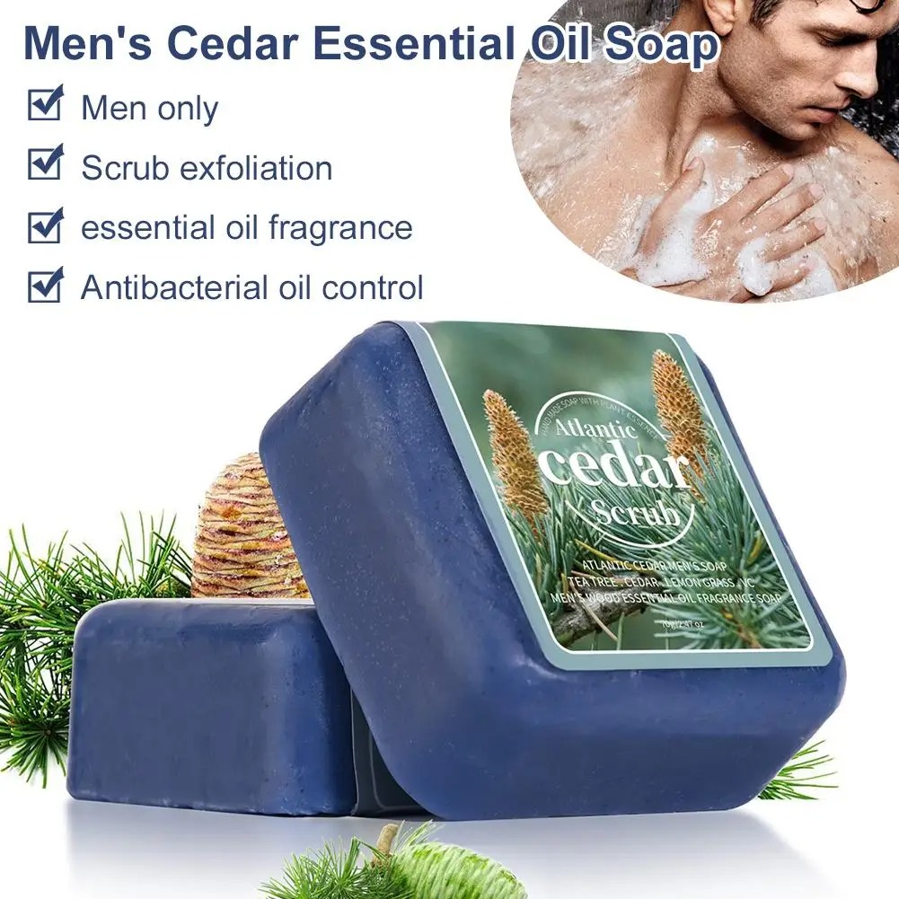 Men's Cedar Essential Oil Soap - Essential Oil Blend 评论和价格