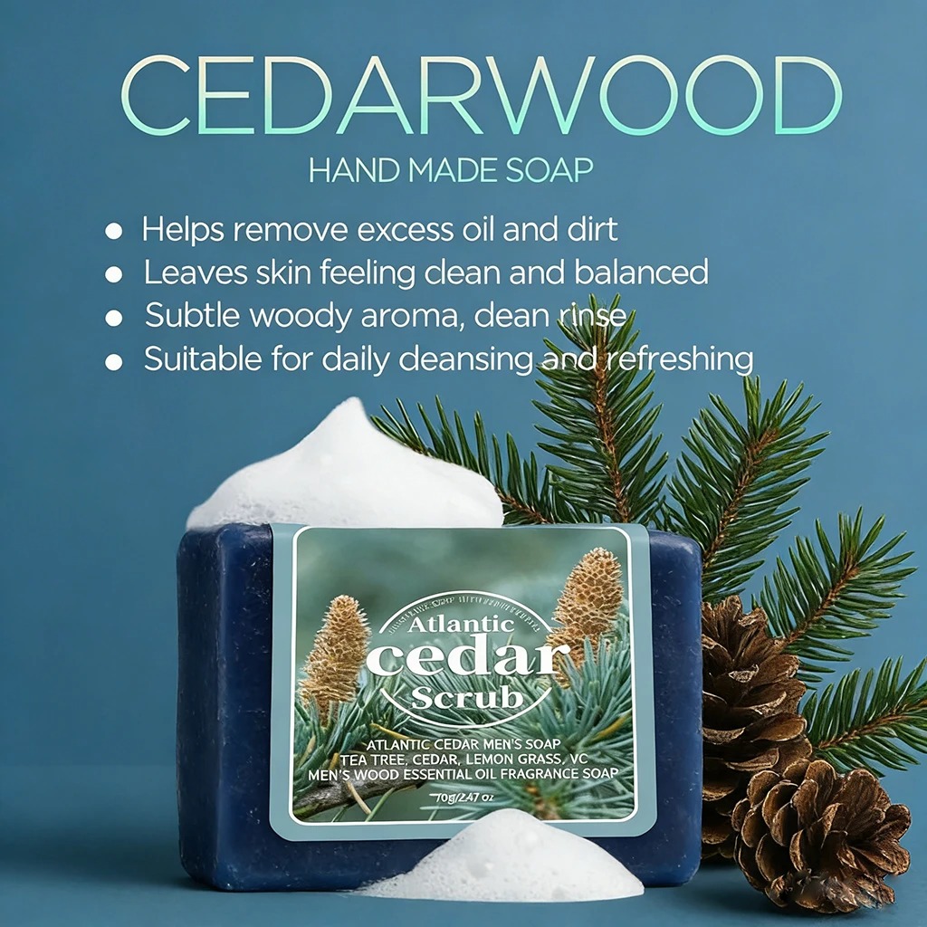 Men's Cedar Essential Oil Soap - Essential Oil Blend 评论和价格