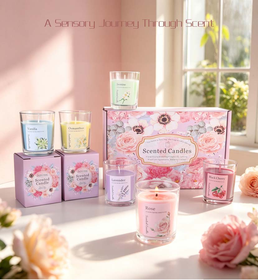 Aromatherapy Scented Candle Gi - Home Fragrance Jar 评论和价格