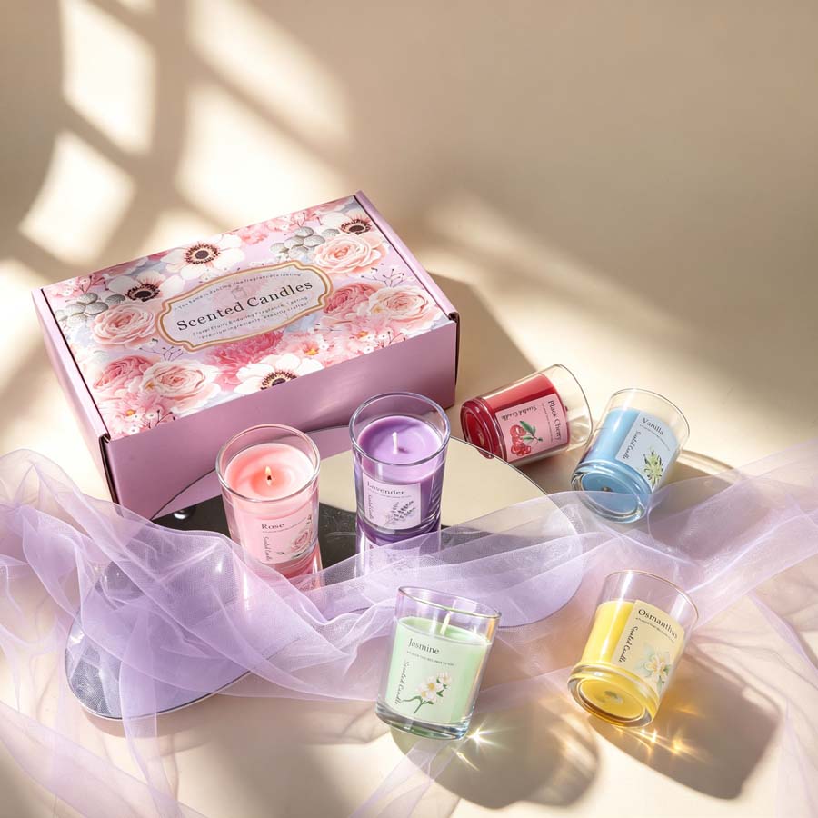 Aromatherapy Scented Candle Gi - Home Fragrance Jar 评论和价格