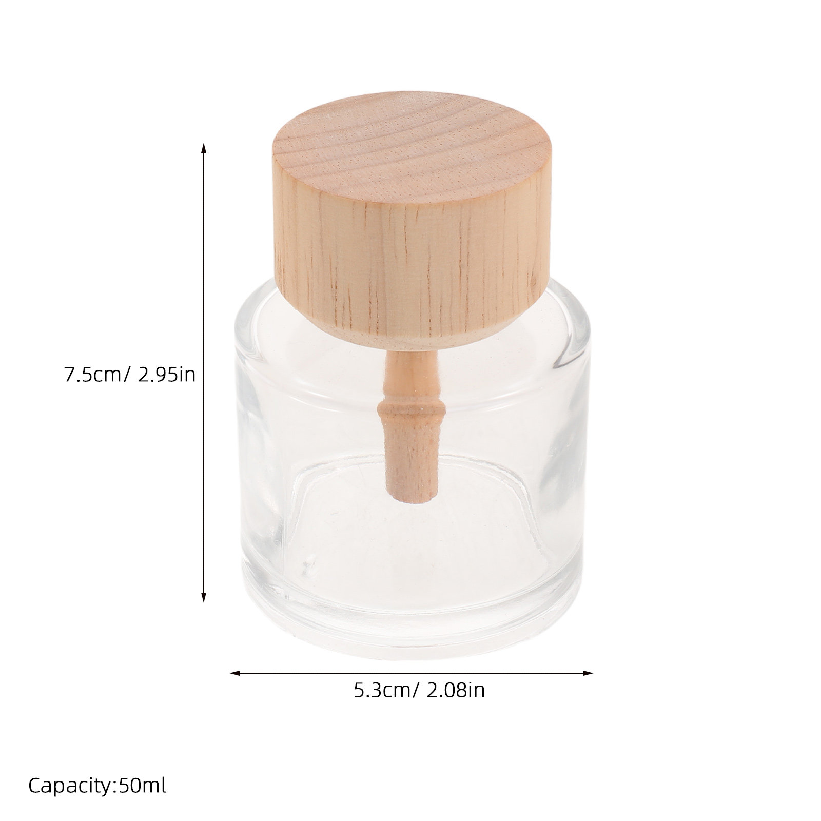 2Pcs Clear Glass Reed Diffuser - Home Fragrance Jar 评论和价格