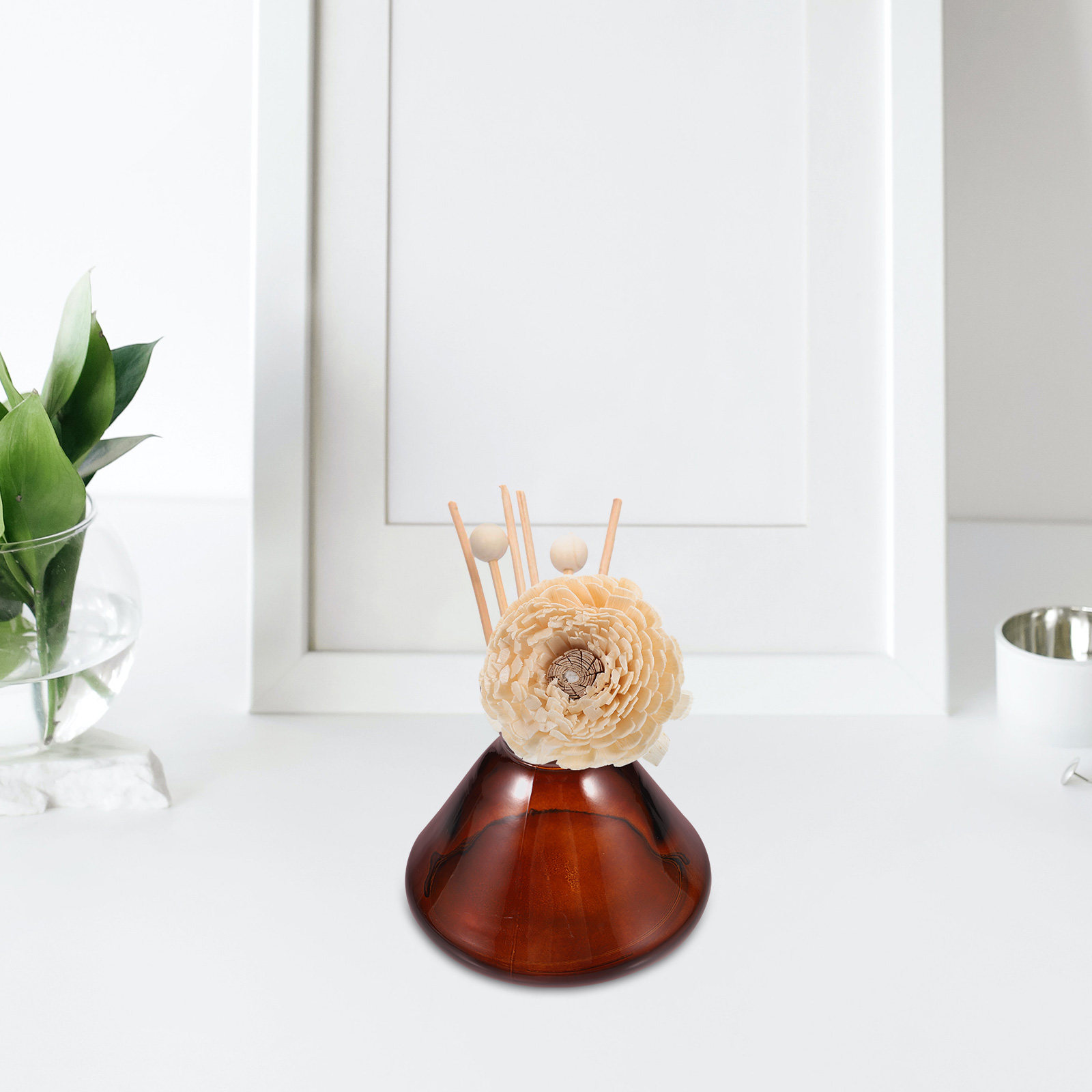 Glass Aromatherapy Bottle Wide - Home Fragrance Jar 评论和价格